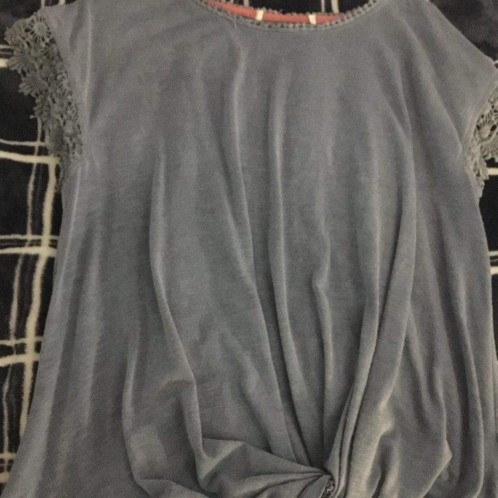 Blue Wrap Shirt